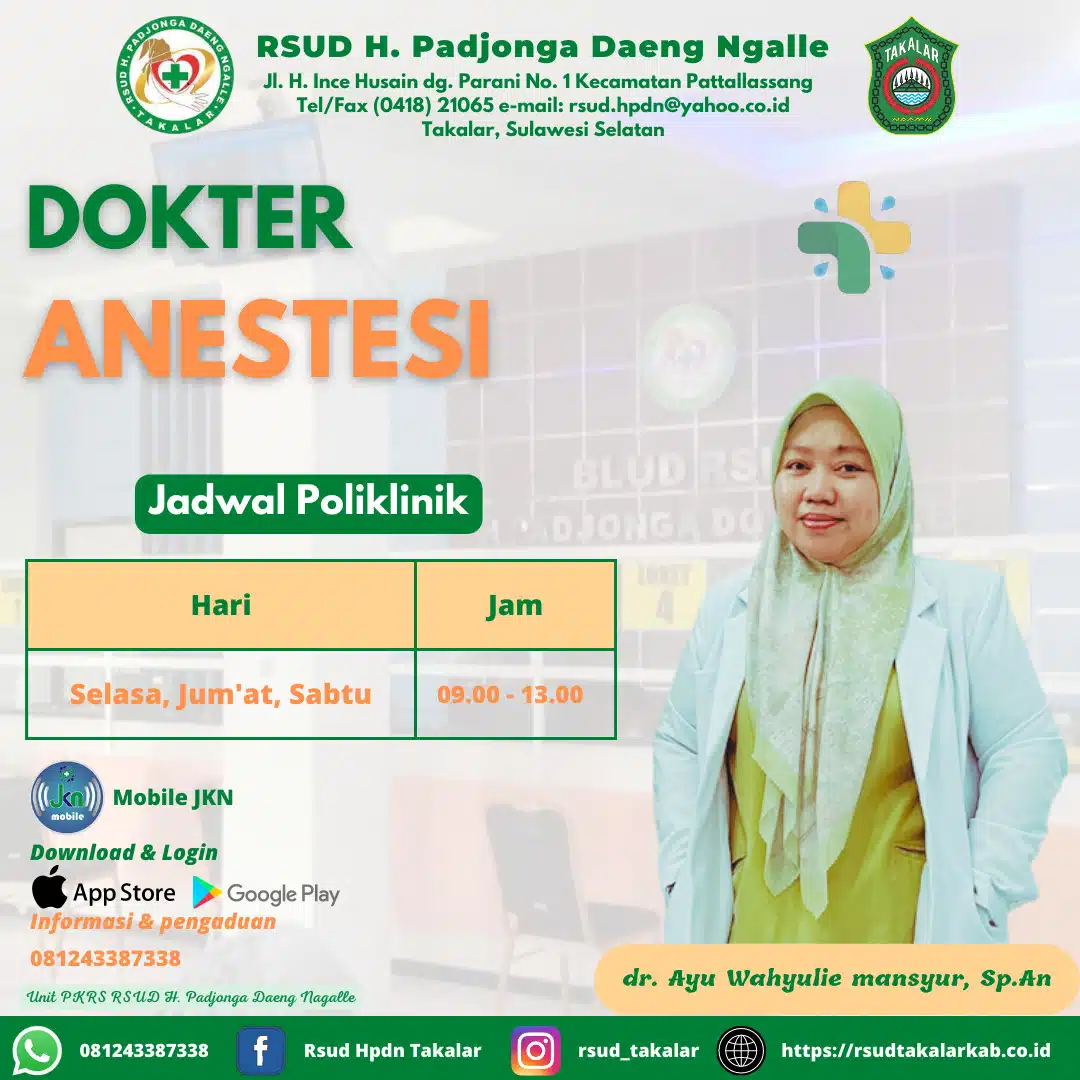 dr. Ayu Wahyulie Mansyur, Sp.An dr. Ayu Wahyulie Mansyur, Sp.An