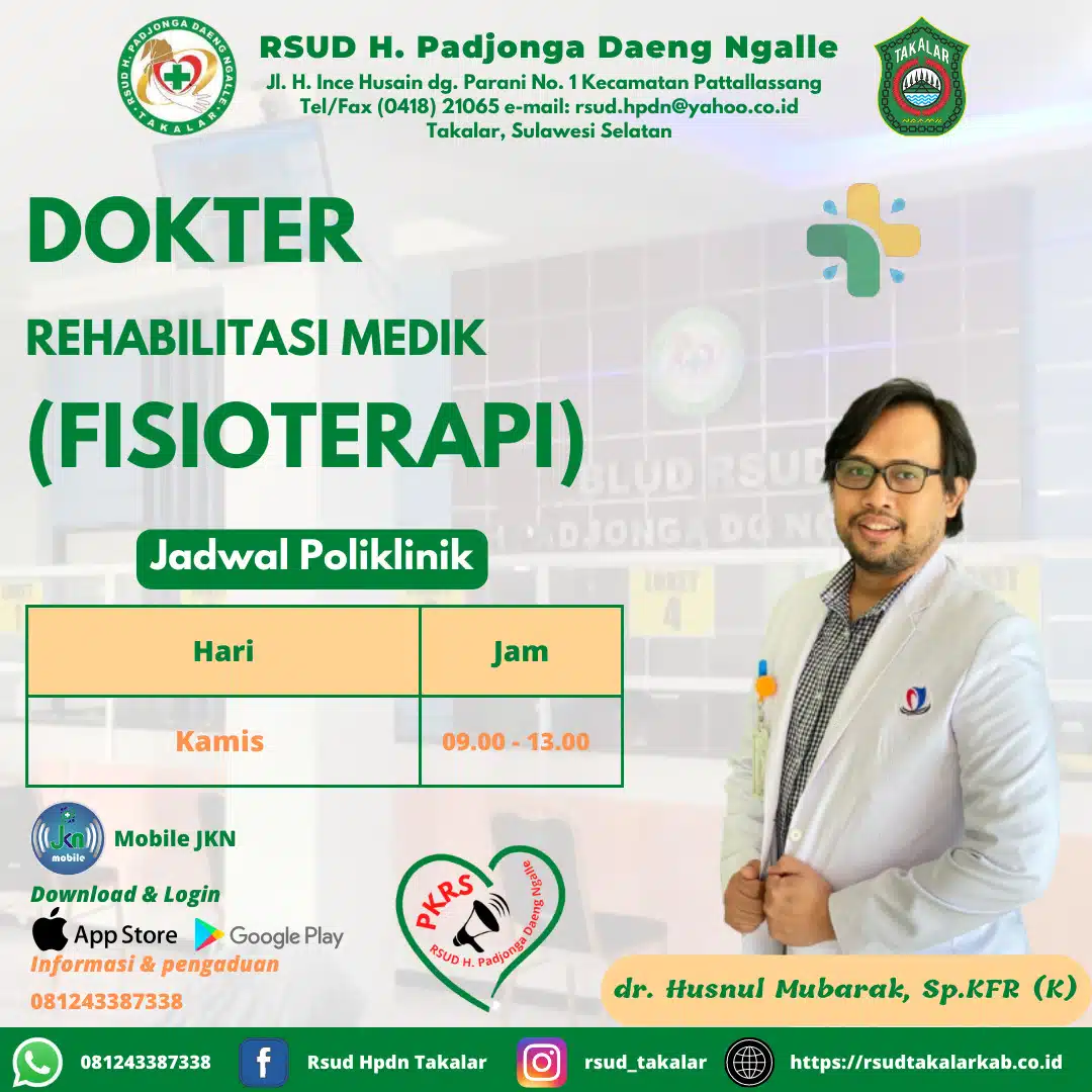 dr. Husnul Mubarak, Sp.KFR (K) dr. Husnul Mubarak, Sp.KFR (K)