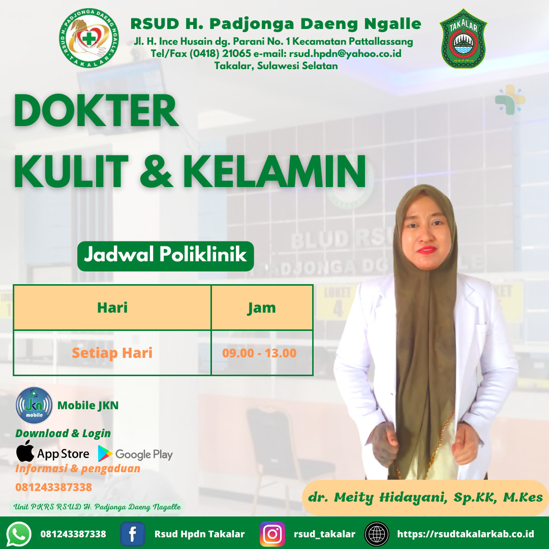 dr. Meity Hidayani, Sp.KK, M.Kes