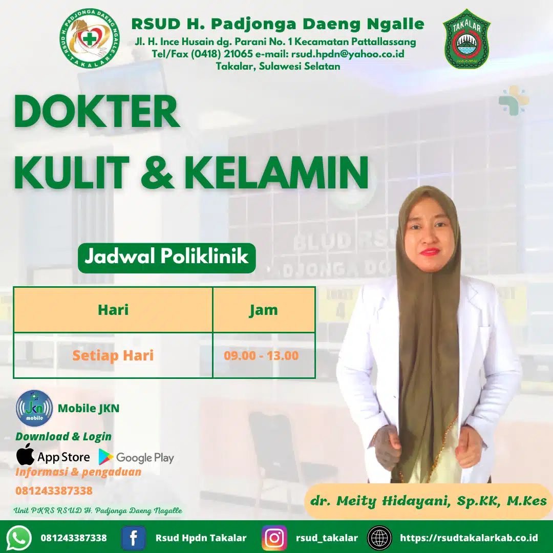 dr. Meity Hidayani, Sp.KK, M.Kes dr. Meity Hidayani, Sp.KK, M.Kes