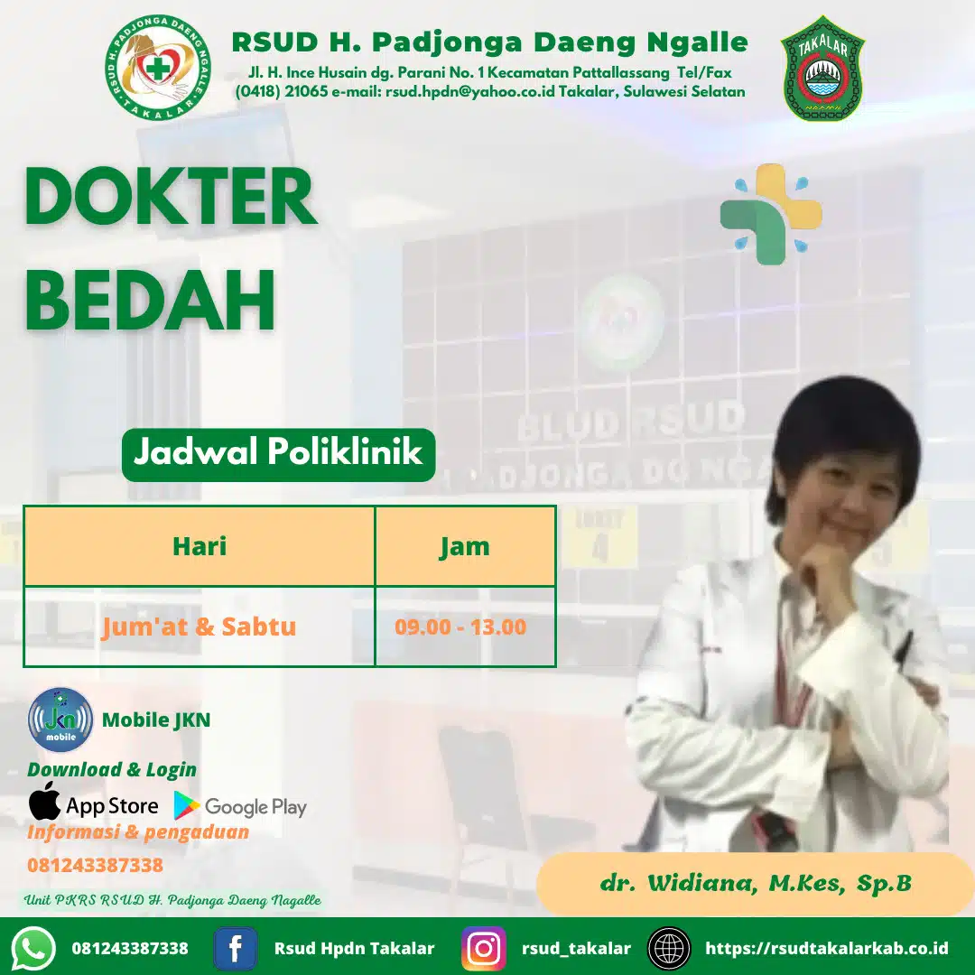 dr. Widiana, M.Kes, Sp.B dr. Widiana, M.Kes, Sp.B